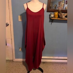 Burgundy, BoHo, Romper